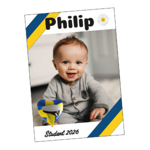 Studentskylt Kanalplast Enkelsidig